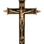 Croix-reliquaire Nanban, alliage de cuivre, laque et or, xvie - xviie siècle. coll. et ©Galerie Sao Roque