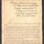 Première page du manuscrit de Jacques de Bourges