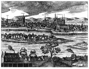 La ville de Tours au XVIe siècle, tableau du XVIIe siècle